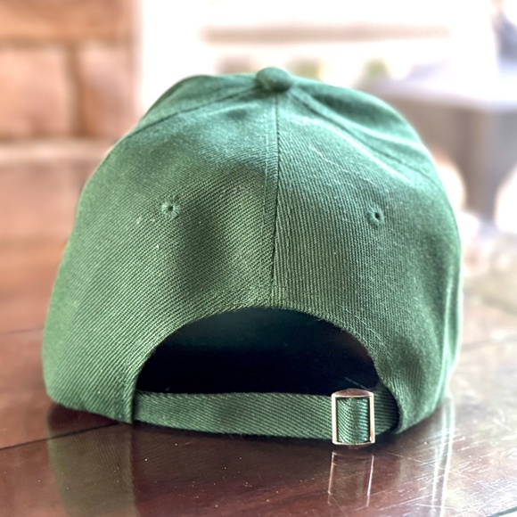 A Baseball Cap Hat Adjustable Strapback Embroidered Logo Green Y2K Streetwear - Picture 3 of 5